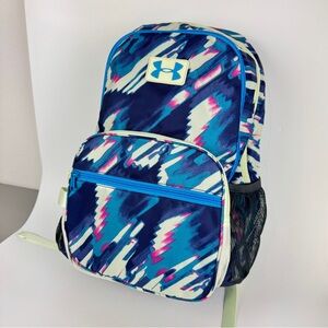 Under Armour Vibrant Blue and Pink Patterned Backpack